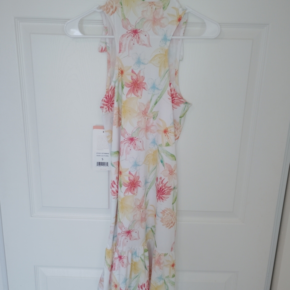 Gottex Golf + Tennis Mini Dress In Lilly Floral Print. - Picture 8 of 8